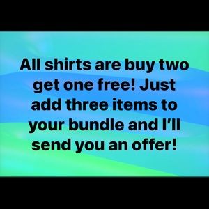 Shirts are buy two get one free